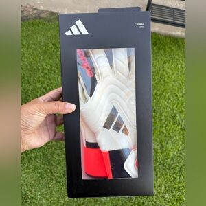 Adidas Copa GL League Gloves Men’s Size 9 IQ4011 Ivory/Solar Red//Black